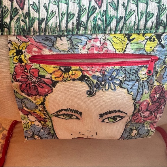 Brighton Love Tweet Tote Bag by Tom Clancy - Hand-Sketched Canvas Carryall - Picture 4 of 7